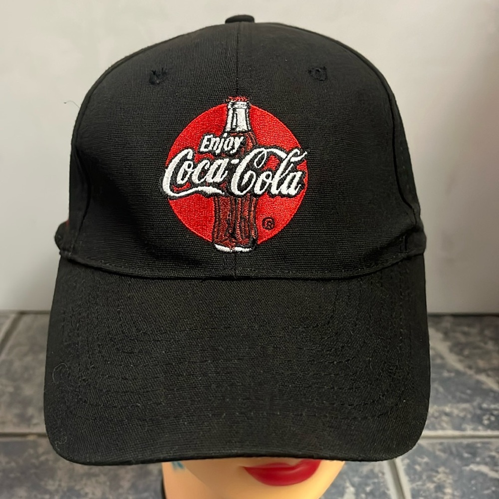 2 for $20 Vintage Black Coca Cola adjustable strap hat